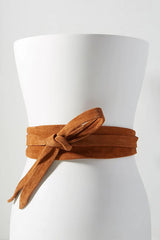 Wrap suede belt (Cognac)