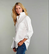 Wear Your Heart on Your Sleeve Shirt in Crisp White Oxford